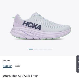 Hoka Ricon 3 size 8 1/2 women. Very faint purple w navy. Soles are purple. 💜